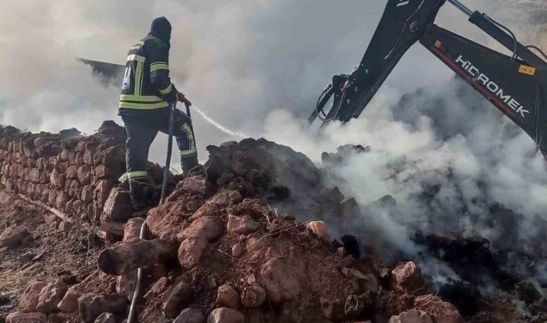 Erzurum'un Hınıs ilçesindeki Ünlüce köyünde İlhami Bingöl’e ait ahırda çıkan