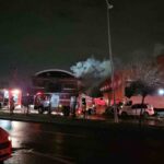 Esenyurt’taki hırdavat fabrikasında gece saatlerinde başlayan yangın 6 saattir sürüyor.