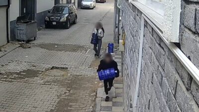 Eskişehir'in Sütlüce Mahallesi'nde güvenlik kameralarına yansıyan ilginç bir hırsızlık olayı