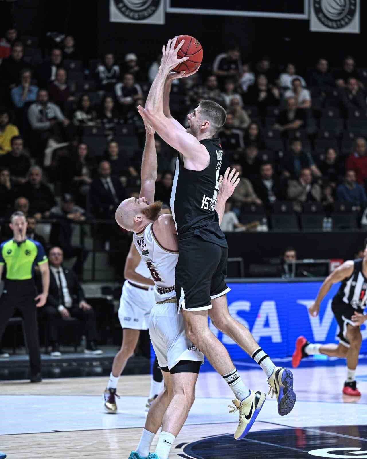 Beşiktaş, EuroCup B Grubu'nun 10. maçında Lietkabelis'i uzatmalarda 94-85 yenerek