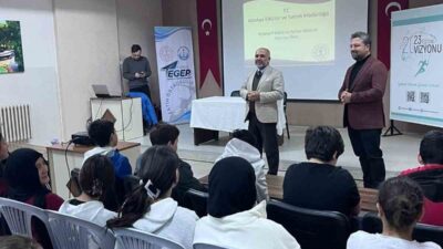 Kütahya'da "Nesilden Nesile Kültürel Miras" projesi çerçevesinde, Fatih Ortaokulu'nda öğrencilere