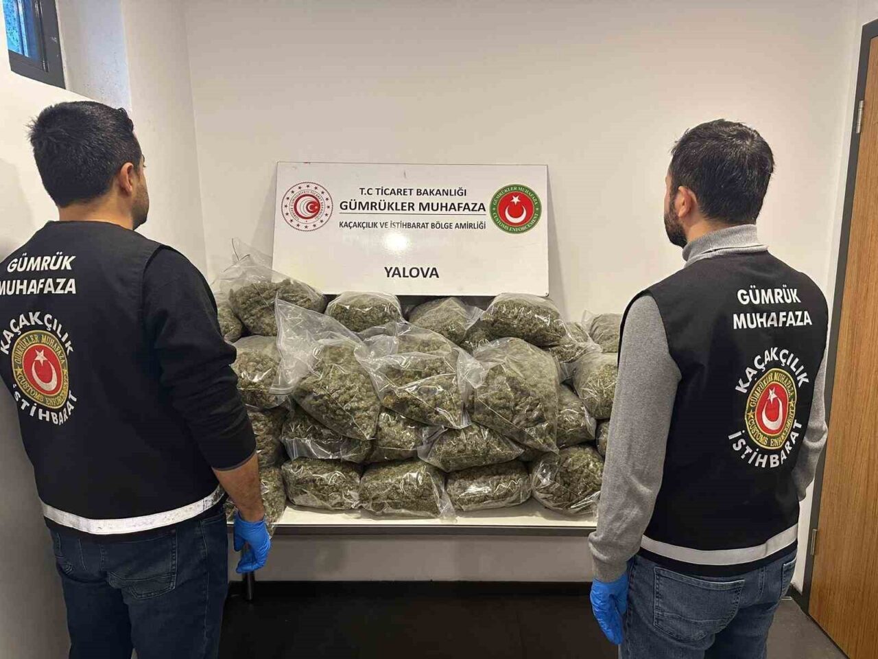Fransa'dan Yalova limanına gelen bir tırda 37 kilo 742 gram