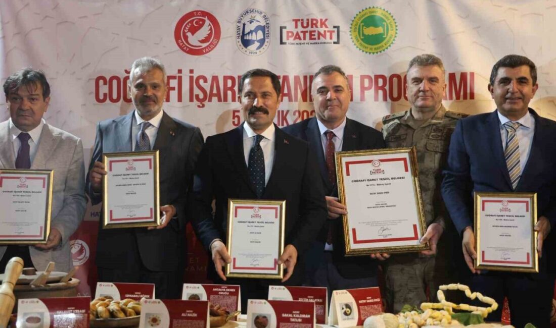 Hatay, 5 Şubat 2023 itibarıyla coğrafi işaretli ürün sayısını 25'ten