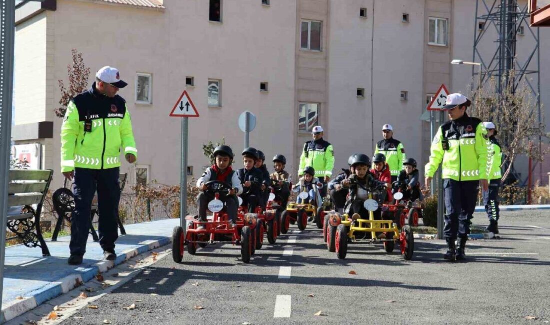 Hakkari İl Jandarma Komutanlığı Trafik Jandarması, çocuklara trafik bilinci kazandırmak