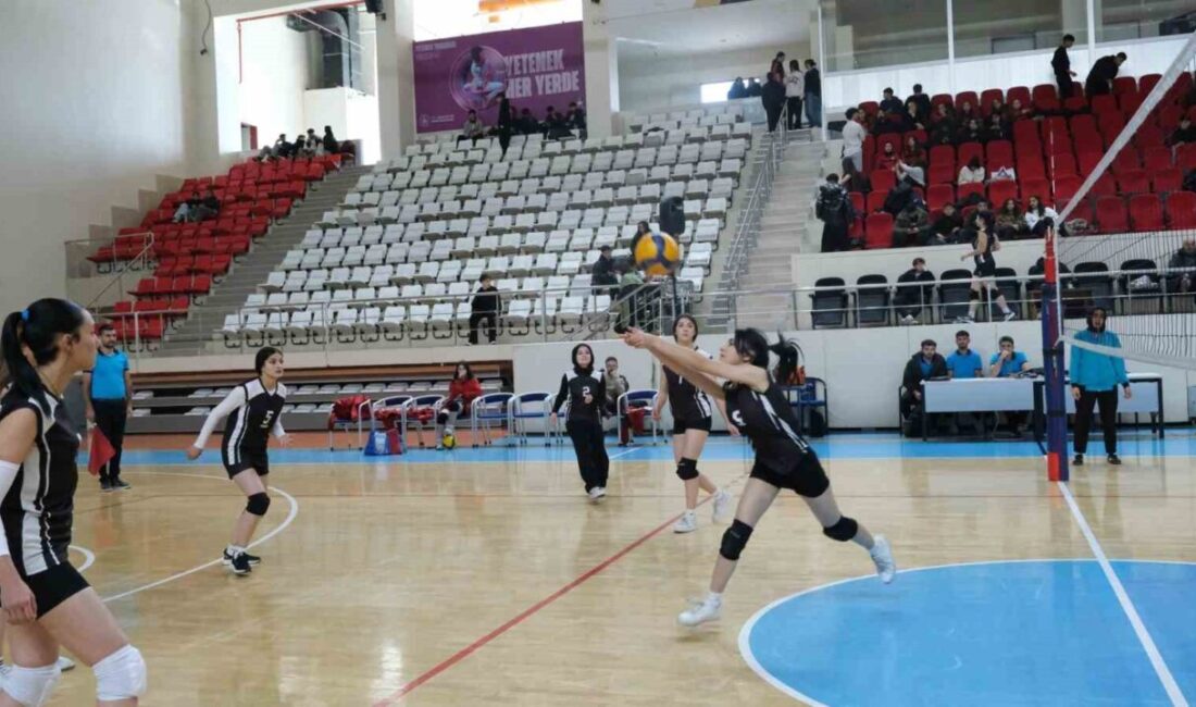 Erzincan'da Voleybol Okul Sporları Gençler İl Birinciliği final müsabakaları devam