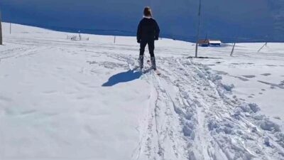 Giresun'un 2200 metre yüksekliğindeki Eğribel Kayak Merkezi, iç bölgelerin turizm