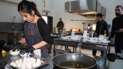 Çanakkale'nin Gökçeada ilçesinde düzenlenen 22. Uluslararası Gastronomi Festivali öncesi bir