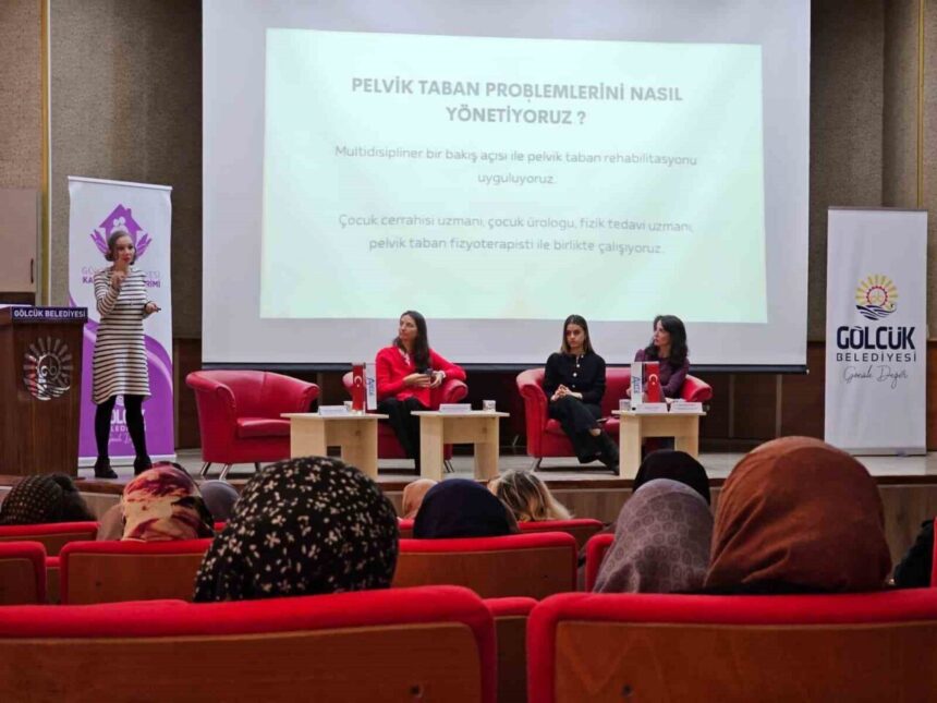 Gölcük Belediyesi’nde düzenlenen seminerde, idrar ve gaita kaçırma sorunlarının ameliyatsız tedavi yöntemleri ele alındı.
