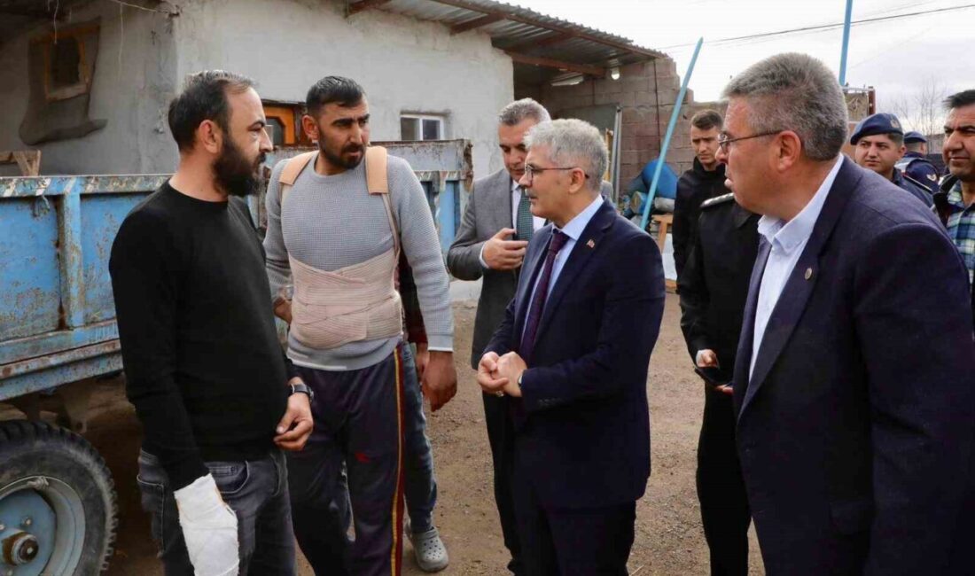 Niğde Valisi Cahit Çelik, Yazıhüyük ve Kiledere beldeleri arasında yaşanan