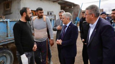 Niğde Valisi Cahit Çelik, Yazıhüyük ve Kiledere beldeleri arasında yaşanan