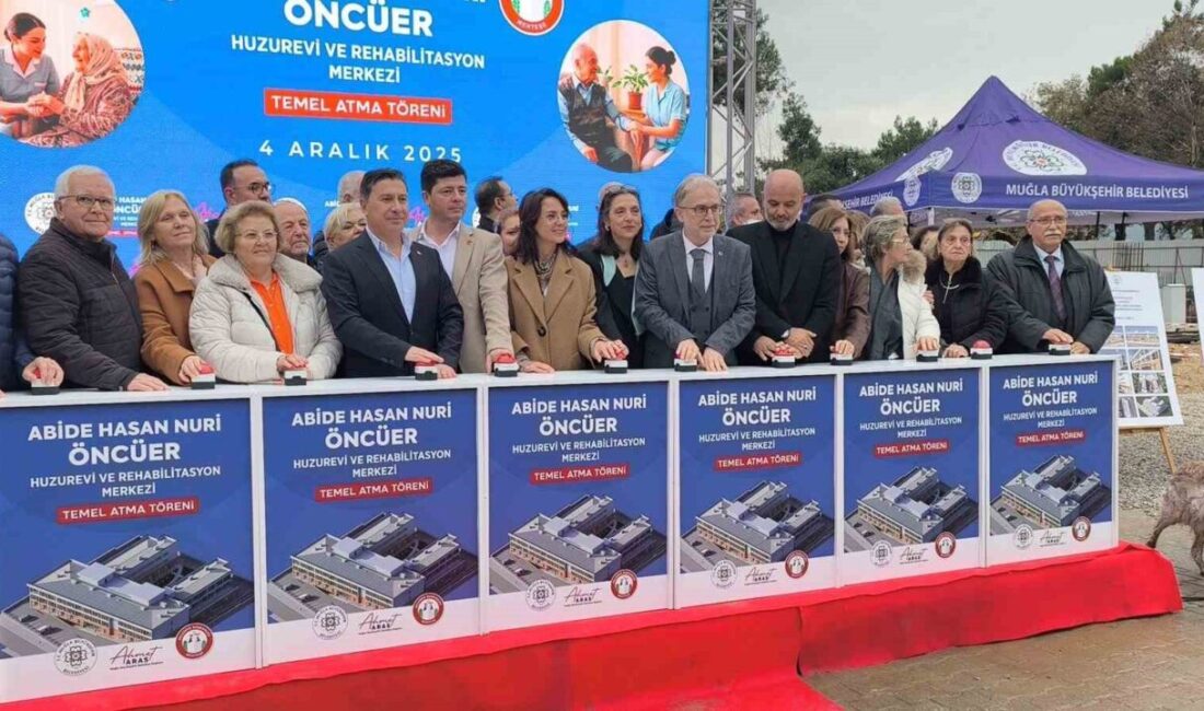 Muğla Büyükşehir Belediyesi, Menteşe'de yeni bir huzurevi için temel attı.