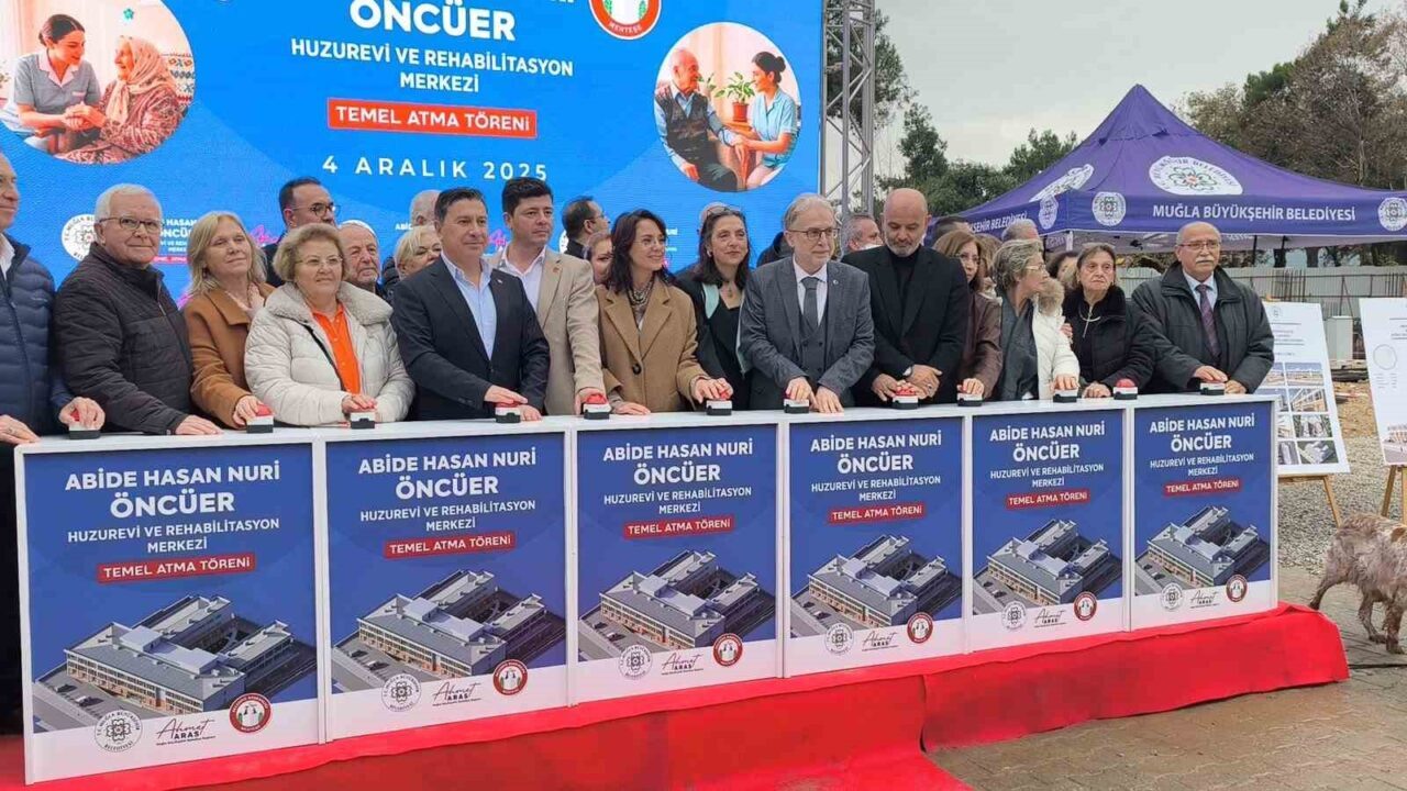 Muğla Büyükşehir Belediyesi, Menteşe'de yeni bir huzurevi için temel attı.