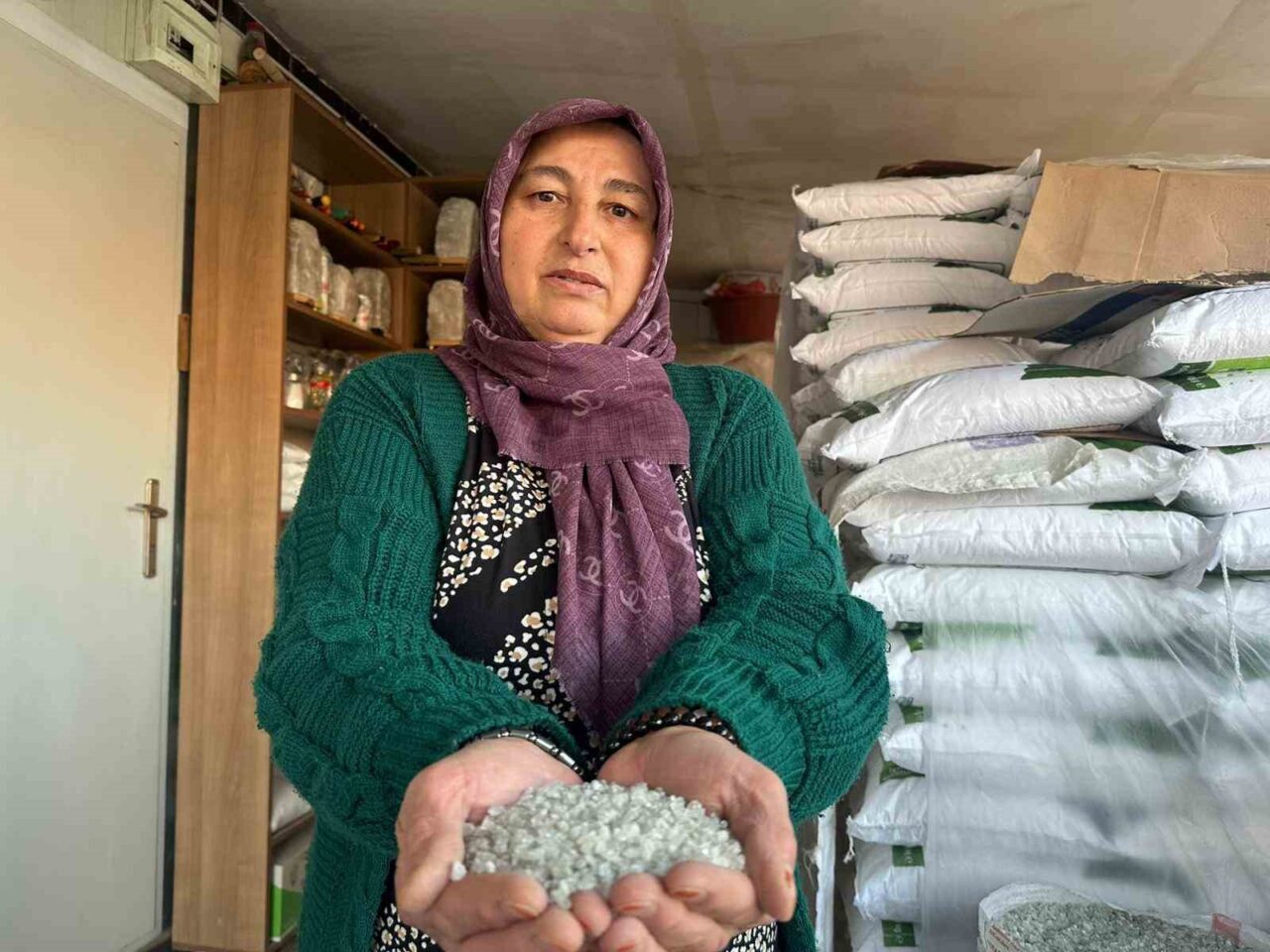 Çankırı'da yaşayan 56 yaşındaki Fatma Şahin, 4 çocuk annesi olarak