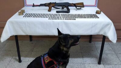 Iğdır'da düzenlenen operasyonda, N.B. isimli şahıs kalaşnikof tüfek ve 264