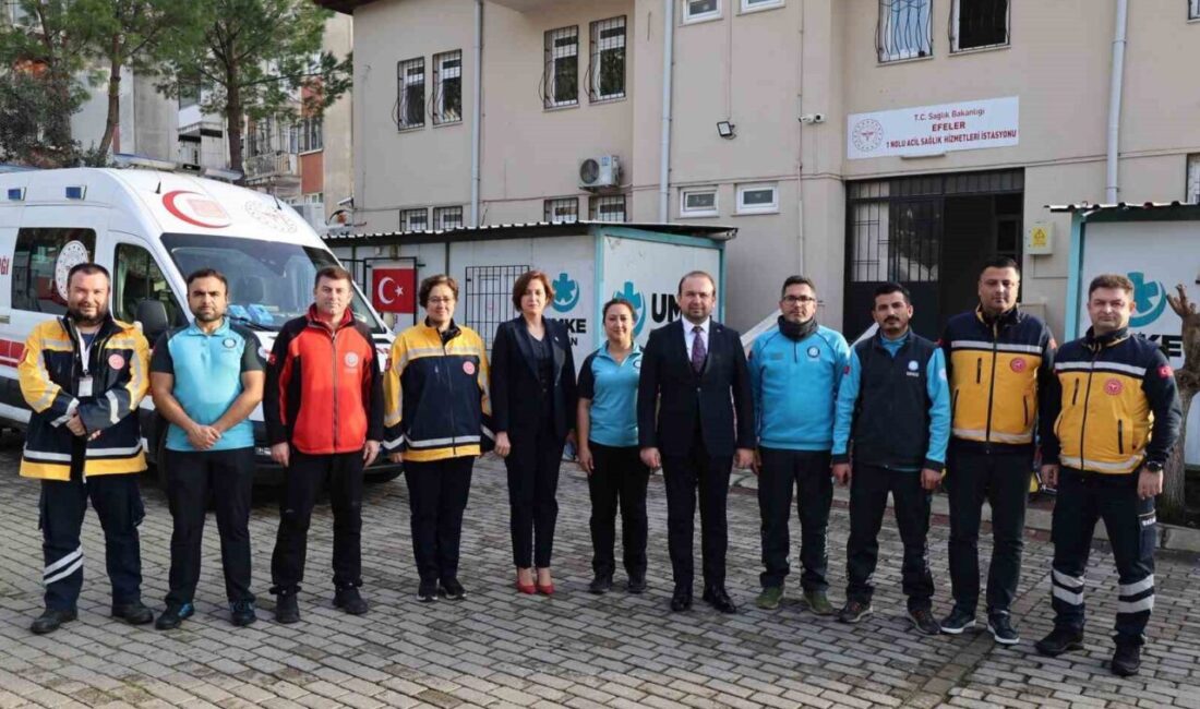 Aydın İl Sağlık Müdürü Dr. Eser Şenkul, Acil Sağlık Hizmetleri Haftası’nda UMKE İstasyonu’ndaki ekiple bir araya geldi Aydın İl Sağlık Müdürü Dr. Eser Şenkul, "1-7 Aralık Acil