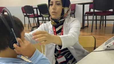 Düzce'nin Çilimli ilçesinde, ilkokul 1. sınıf öğrencilerine yönelik işitme kaybı