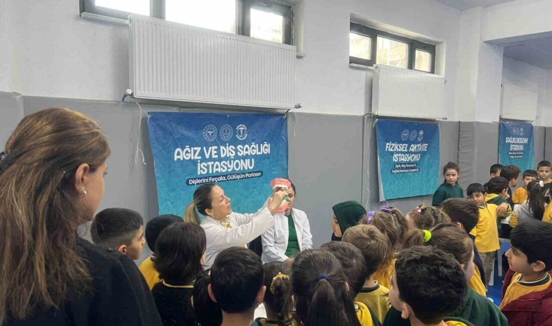 Düzce Merkez Işık İlkokulu'nda düzenlenen "Sağlıklı Çocuk, Sağlıklı Gelecek" etkinliği,