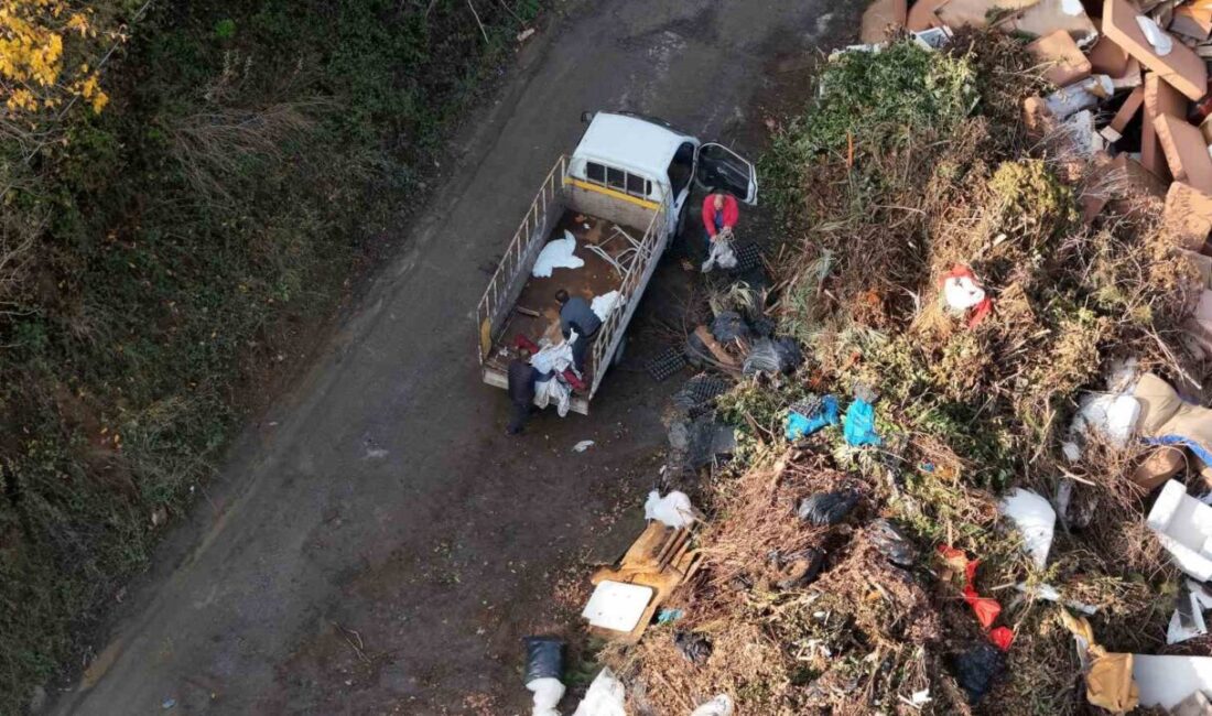 İstanbul'da çevre kirliliği artmaya devam ediyor. Beşiktaş Levazım Mahallesi'nde bulunan