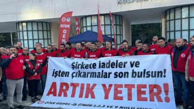 İzmir Büyükşehir Belediyesi iştiraklerinde çalışan işçiler, eksik maaş ve ödenmeyen