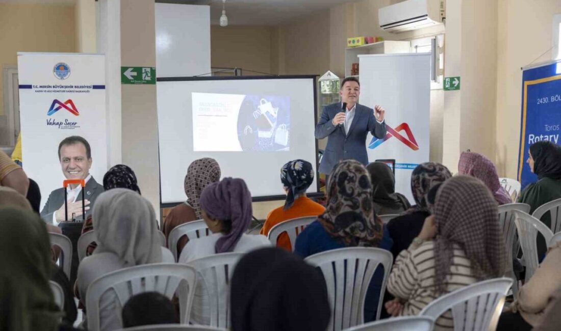 Mersin’de Kadın ve Aile Hizmetleri Dairesi, Mevlana Kadın ve Çocuk Atölyesi’nde Eğitim Programı Düzenledi Mersin Büyükşehir Belediyesi, Kadın ve Aile Hizmetleri Dairesi aracılığıyla Mevlana