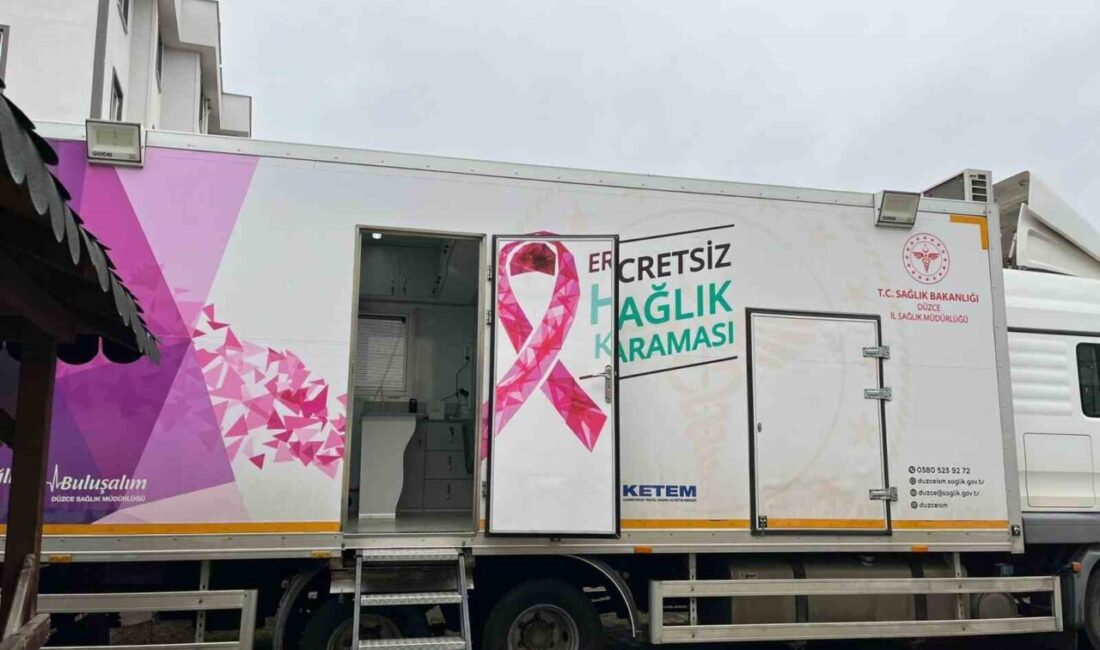 Düzce'de Sağlık Müdürlüğü, kanser taramalarını artırmak üzere ücretsiz sağlık tırı