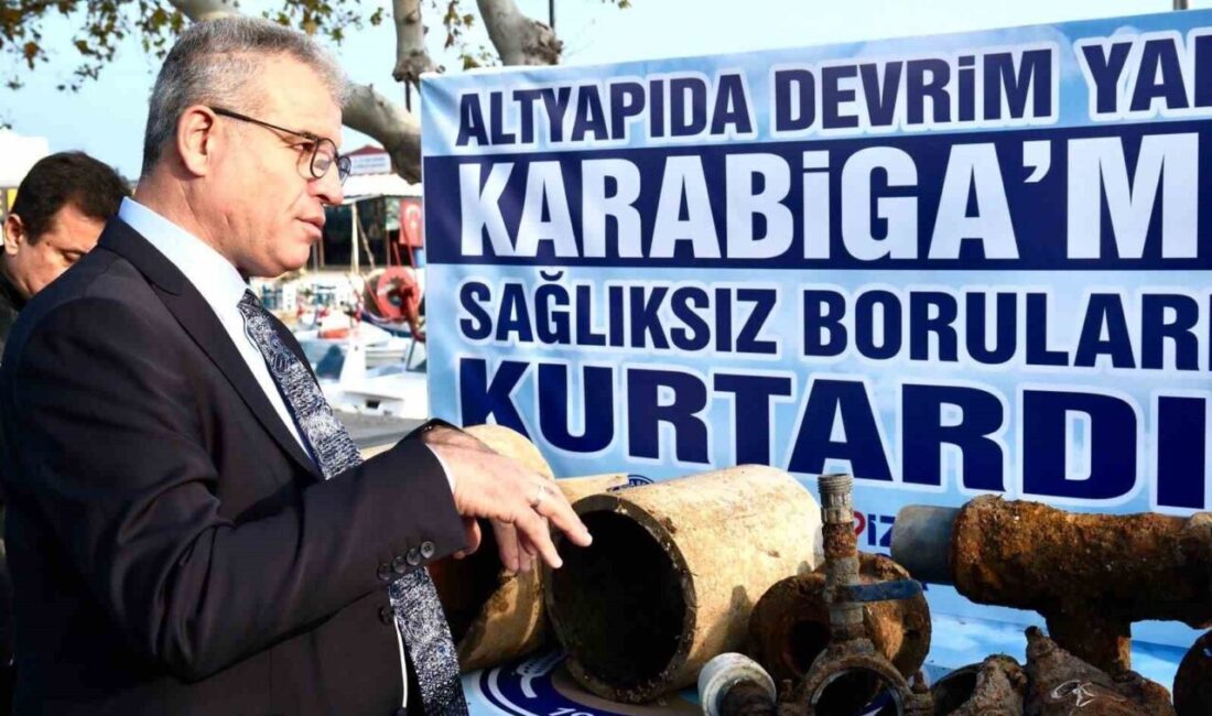 Karabiga Belediyesi, tarihi altyapı dönüşümünü tamamlayarak eski, sağlıksız su borularını