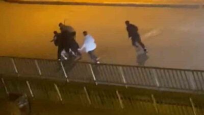 Karabük’te 100. Yıl Mahallesi'nde bir genç, 4 kişi tarafından acımasızca