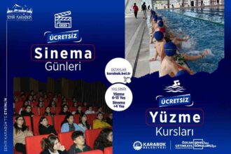 Karabük Belediyesi, Çocuklar İçin Ücretsiz Yüzme Kursu ve Sinema Etkinlikleri Düzenliyor
