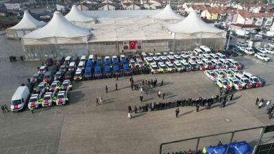 Kastamonu'da düzenlenen törende, İçişleri Bakanlığı tarafından tahsis edilen 84 yeni