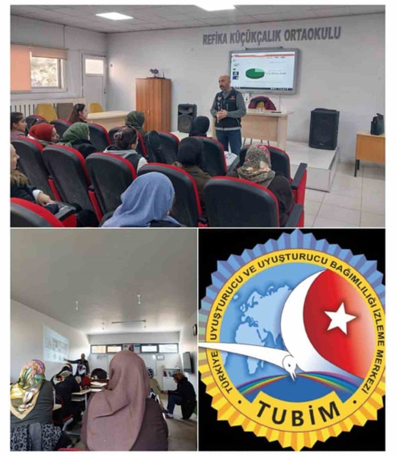 Kayseri'de polis, "En İyi Narkotik Polisi Anne" projesi kapsamında 67