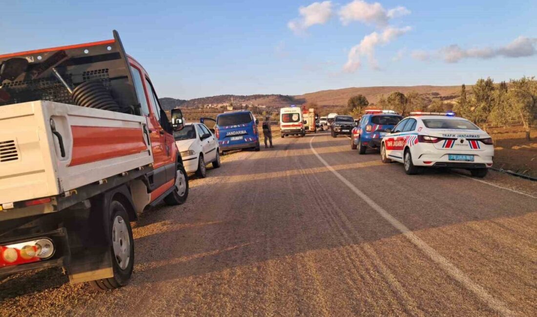Kilis'in Polateli ilçesindeki Ürünlü köyünde bir otomobil ile hafif ticari