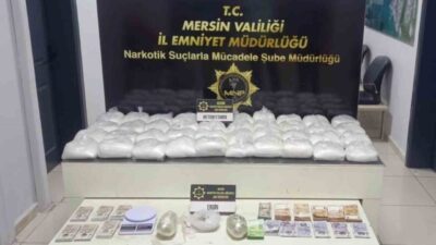 Mersin'de gerçekleştirilen polis operasyonunda, şüpheli R.A. yakalandı. Operasyonda 38 kilo