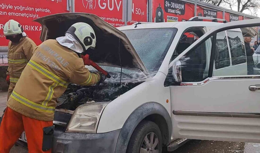 Kırıkkale’de Seyir Halindeki Araçta Çıkan Yangın İtfaiye Ekiplerince Kontrol Altına Alındı Kırıkkale'de L.K. yönetimindeki hafif ticari aracın motor kısmında çıkan yangına