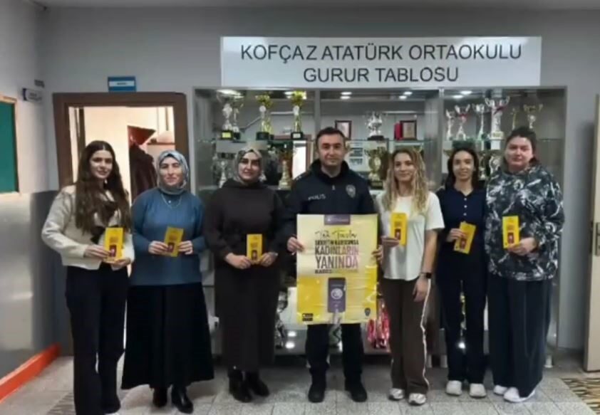 Kırklareli'nde jandarma ve emniyet güçleri, KADES tatbikatı kapsamında ani müdahale