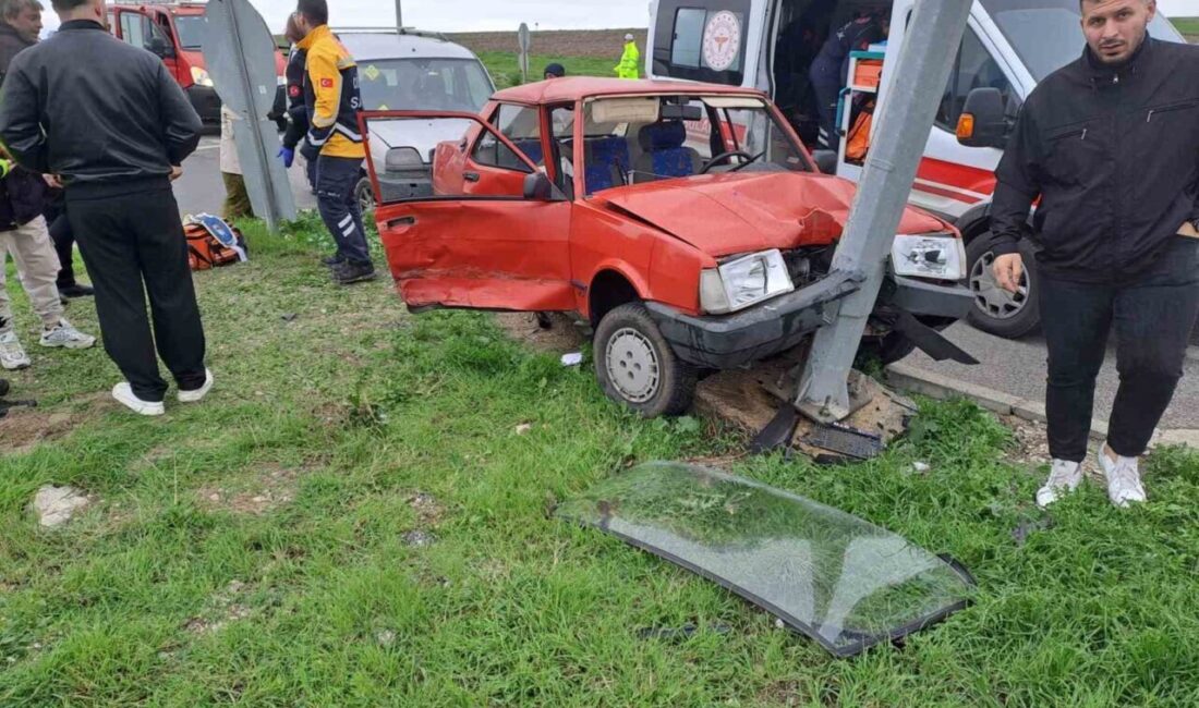 Kırklareli'nin Babaeski ilçesinde D-100 karayolu üzerinde meydana gelen trafik kazasında