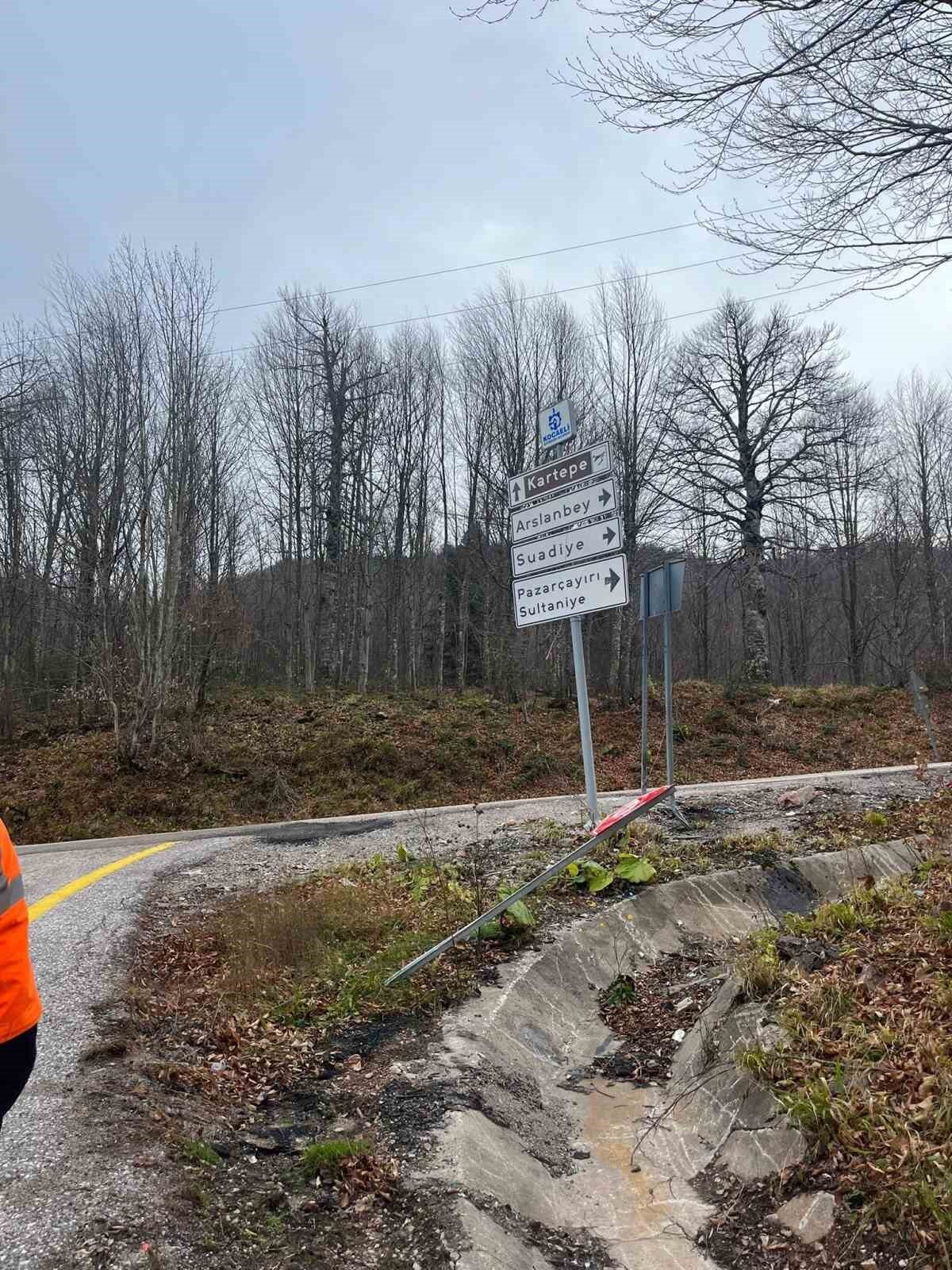 Kocaeli Büyükşehir Belediyesi, Kartepe'deki kayak merkezine giden yolda ulaşım güvenliğini