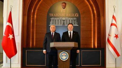 Kuzey Kıbrıs Türk Cumhuriyeti Cumhuriyet Meclisi Başkanı Ziya Öztürkler, Trabzon'da