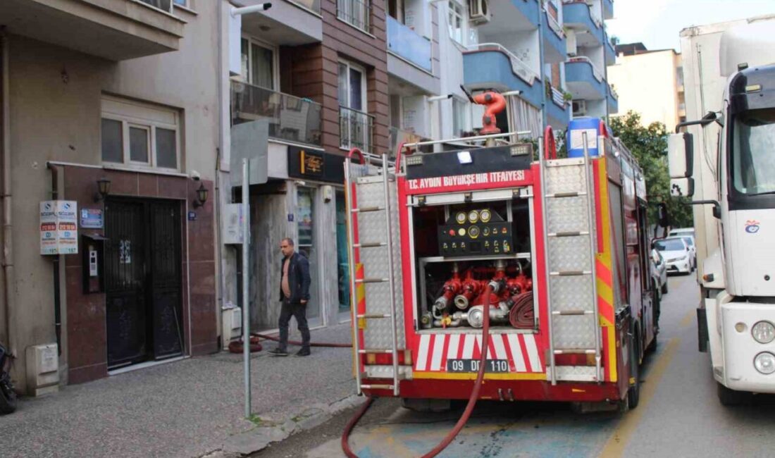 Aydın'ın Efeler ilçesindeki 6 katlı bir binanın 5. katında meydana