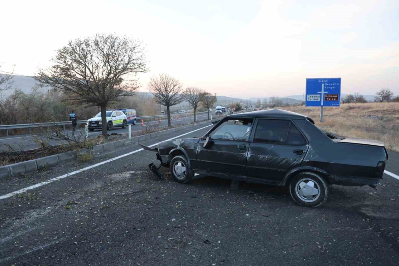 Nevşehir'de meydana gelen kazada, 50 AR 511 plakalı Fiat Tofaş