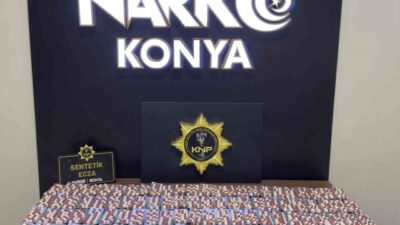 Konya'da Narkotik Suçlarla Mücadele Şube Müdürlüğü, son bir ayda yapılan