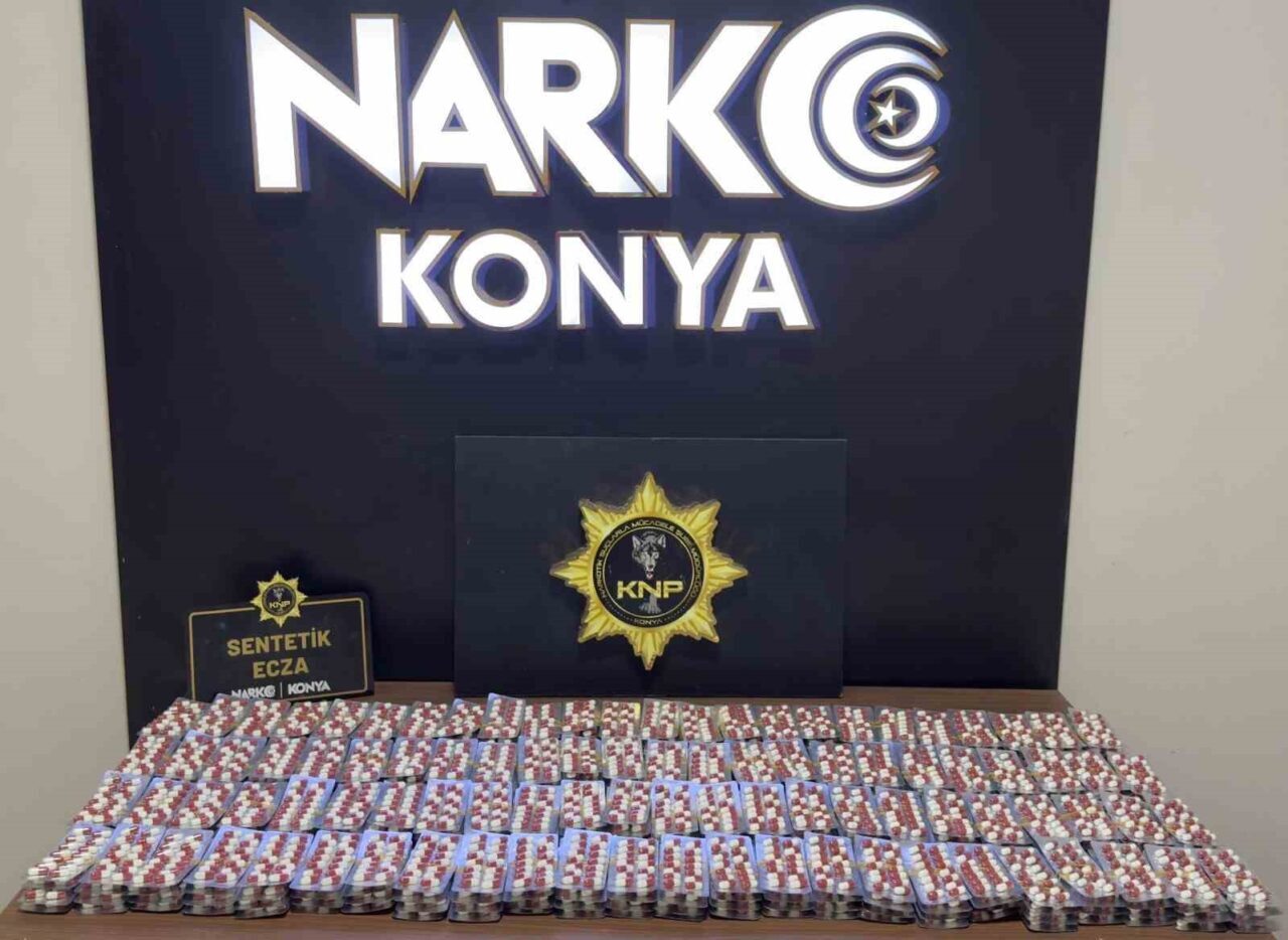 Konya'da Narkotik Suçlarla Mücadele Şube Müdürlüğü, son bir ayda yapılan
