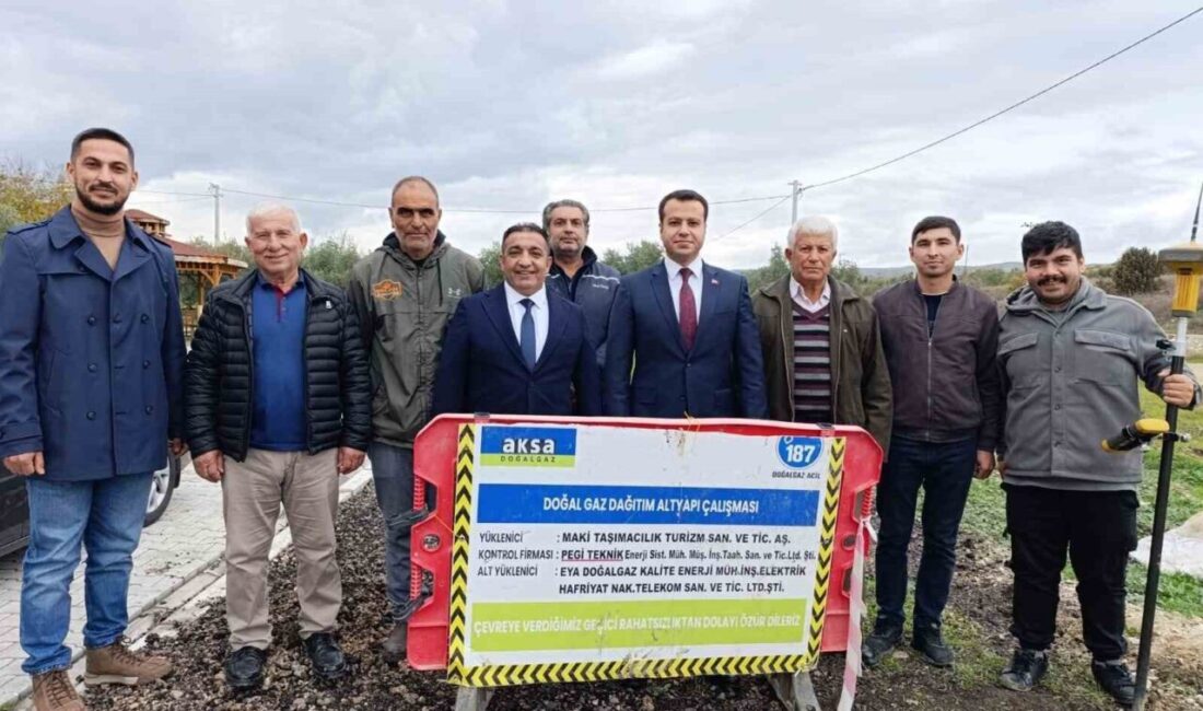 Manisa'nın Köprübaşı ilçesinde doğalgaz altyapı çalışmaları başladı. Aksa Doğalgaz, Temrek