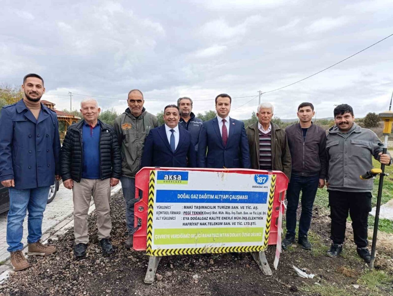Manisa'nın Köprübaşı ilçesinde doğalgaz altyapı çalışmaları başladı. Aksa Doğalgaz, Temrek