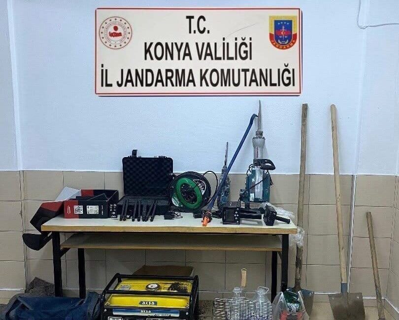 Konya'nın Kulu ilçesinde jandarma, 28 Kasım 2025'te gerçekleştirdiği operasyonda kaçak
