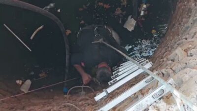 Adıyaman'da su kuyusuna düşen bir keçi, itfaiye ekiplerinin hızlı müdahalesiyle