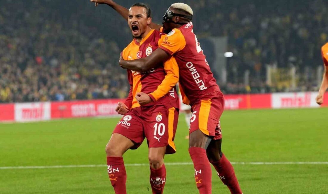 Galatasaraylı Leroy Sane, Fenerbahçe ile oynanan derbide attığı golle bu