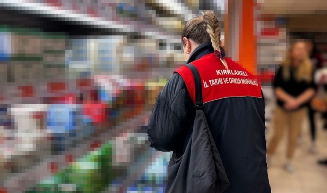 Lüleburgaz'da İlçe Tarım ve Orman Müdürlüğü teknik ekibi, gıda işletmelerini