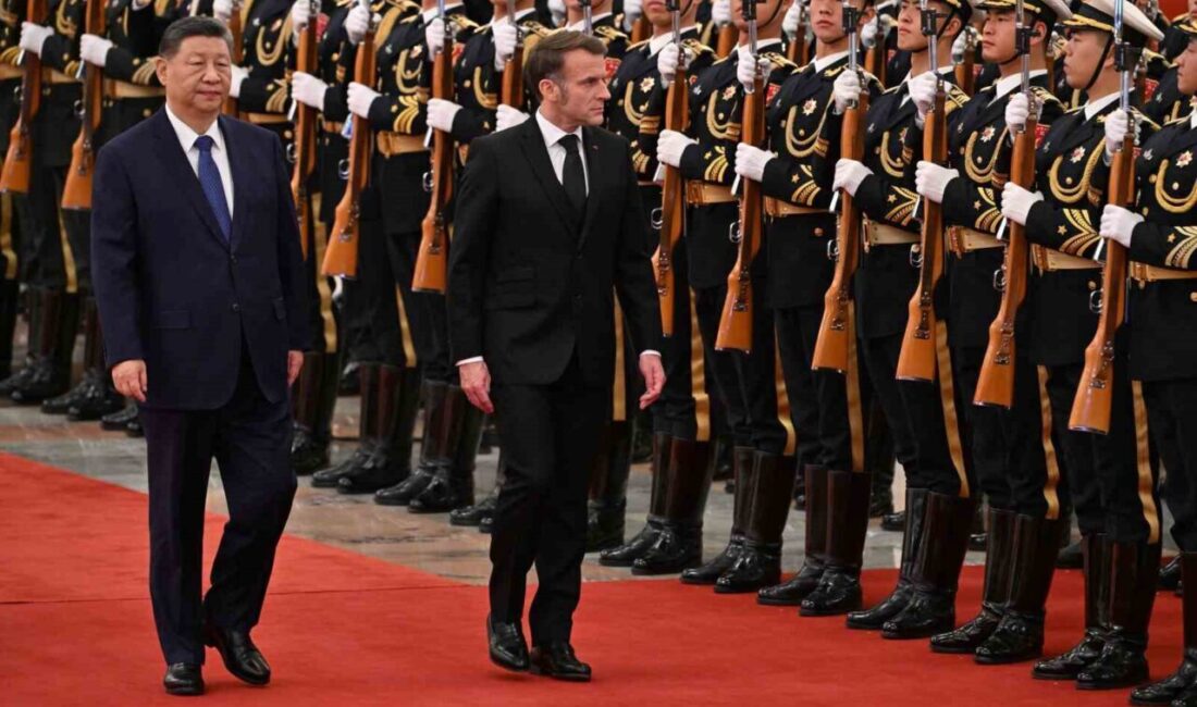 Fransa Cumhurbaşkanı Emmanuel Macron, Pekin'de Çin Devlet Başkanı Xi Jinping
