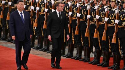 Fransa Cumhurbaşkanı Emmanuel Macron, Pekin'de Çin Devlet Başkanı Xi Jinping