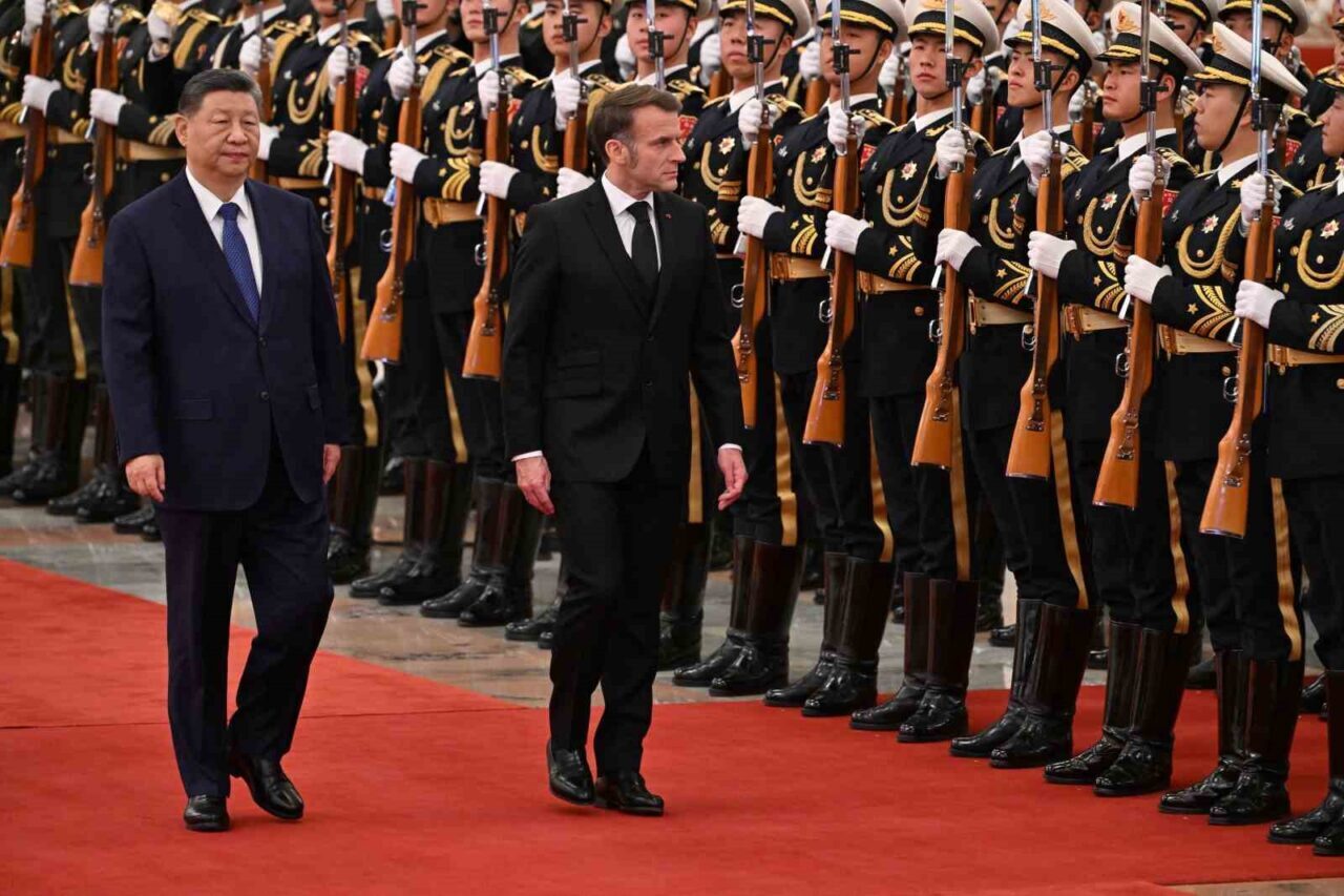 Fransa Cumhurbaşkanı Emmanuel Macron, Pekin'de Çin Devlet Başkanı Xi Jinping